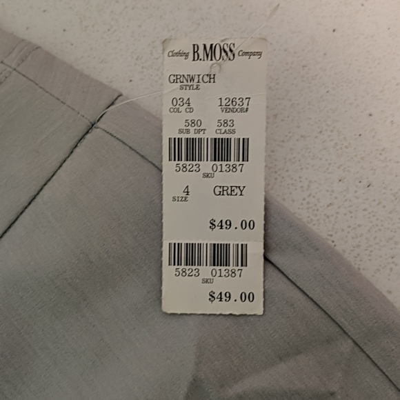 The Greenwich Pant grey dress pants size 4 - Picture 4 of 6